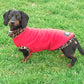 Leopard Print Trim Dachshund Fleece Jumper